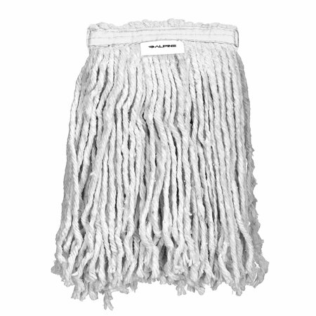 ALPINE INDUSTRIES 1in Band Cut End 16oz Cotton Mop Head, 3PK ALP300-01-1W-3PK